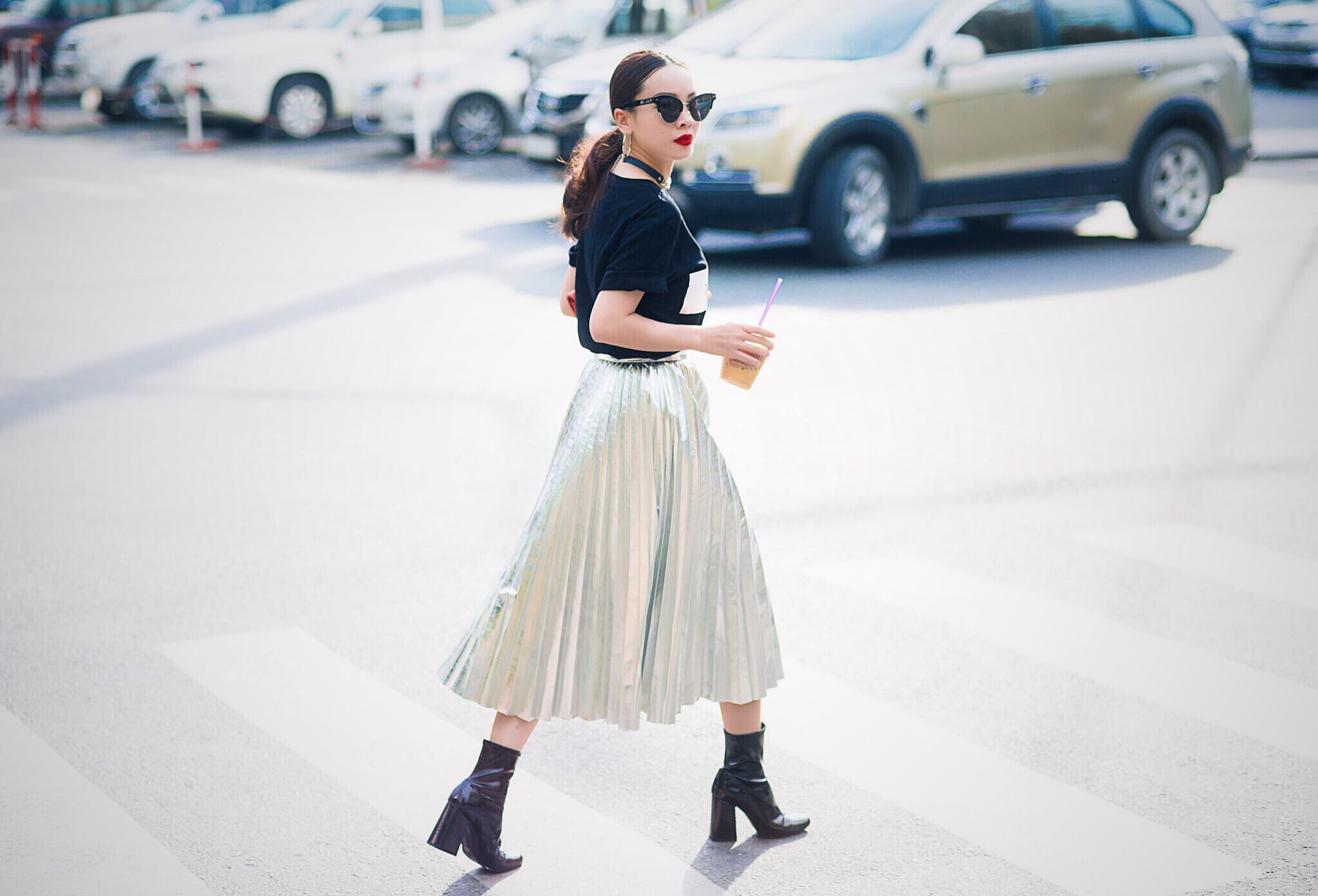 Gợi ý street style cùng giày boots cho mùa Thu-Đông 2017 từ các fashionista Việt