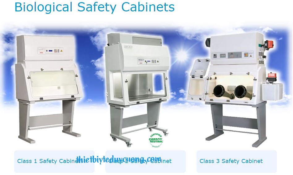Các loại tủ an toàn sinh học