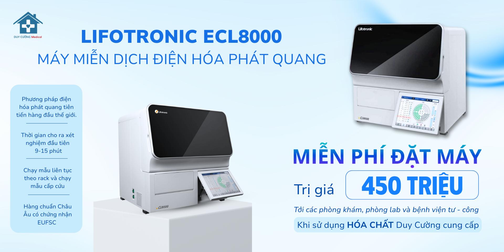 CƠ HỘI VÀNG CHO PHÒNG KHÁM – SỞ HỮU MÁY ECL 8000 MIỄN PHÍ