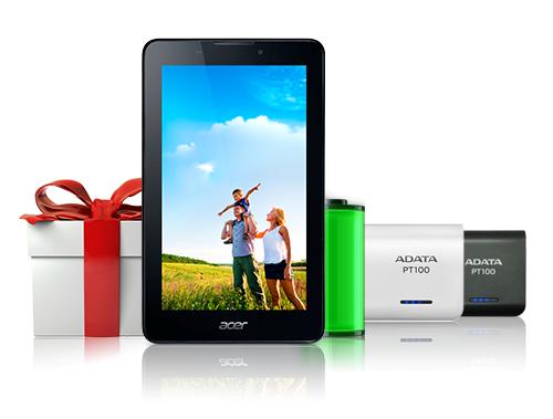 Tặng pin dự phòng khi mua Acer Iconia Tab 7 A1-713