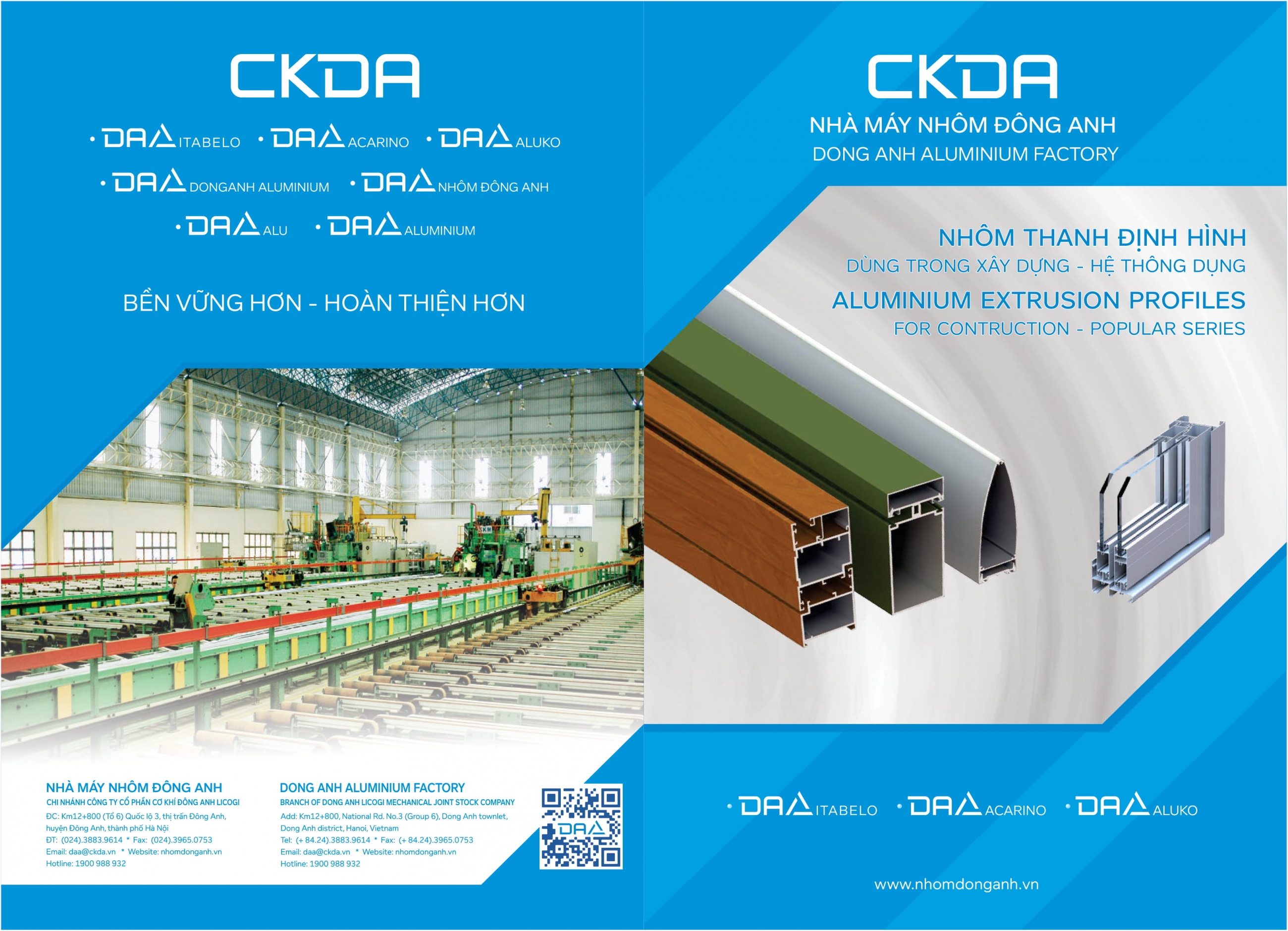 CATALOGUE NHÔM THANH XÂY DỰNG - HỆ THÔNG DỤNG