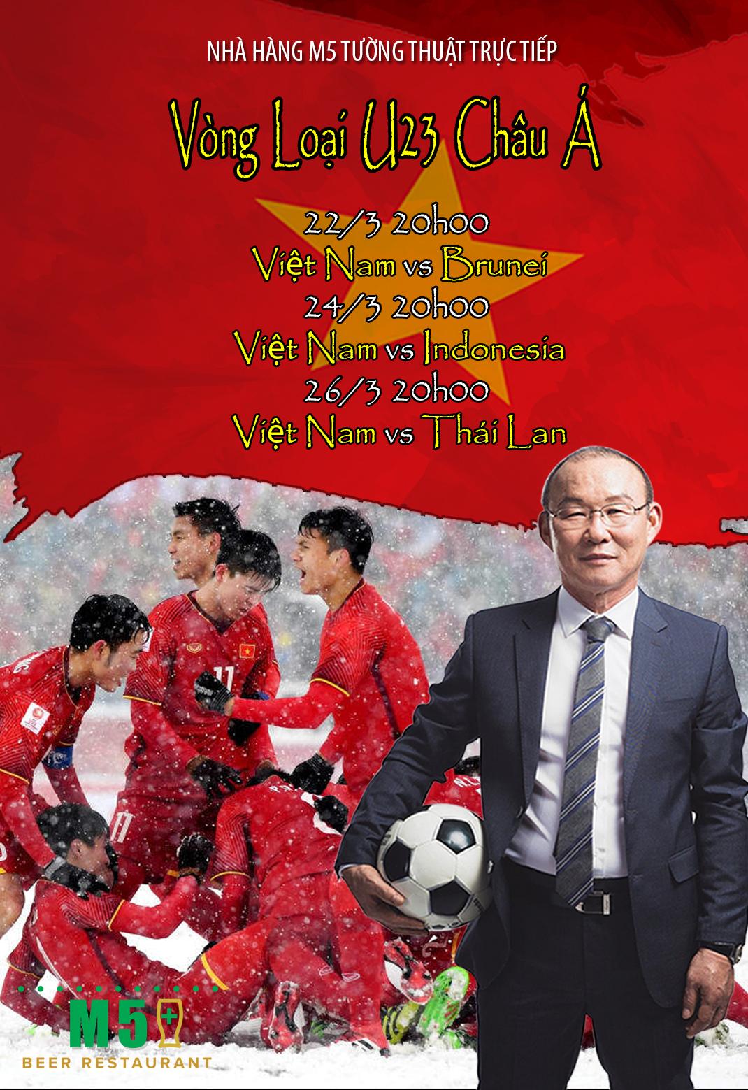 Địa điểm tường thuật trực tiếp vòng loại u23 châu Á 2020