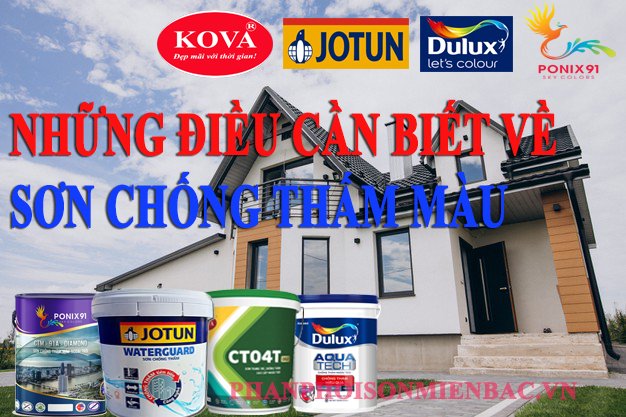 NHỮNG ĐIỀU CẦN BIẾT VỀ SƠN CHỐNG THẤM MÀU