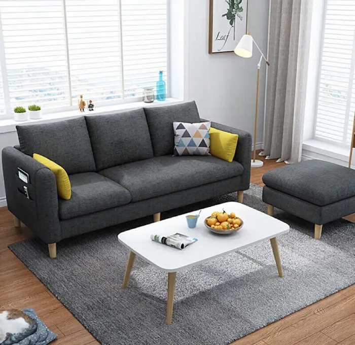 Sofa văng tone xám thiết kế thanh lịch