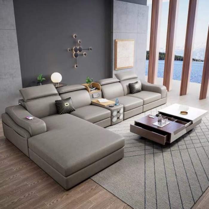Mẫu sofa bọc da hiện có mức giá khoảng 8 triệu đồng