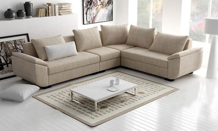 Sofa bọc vải đa dạng về màu sắc, kiểu dáng và họa tiết trang trí