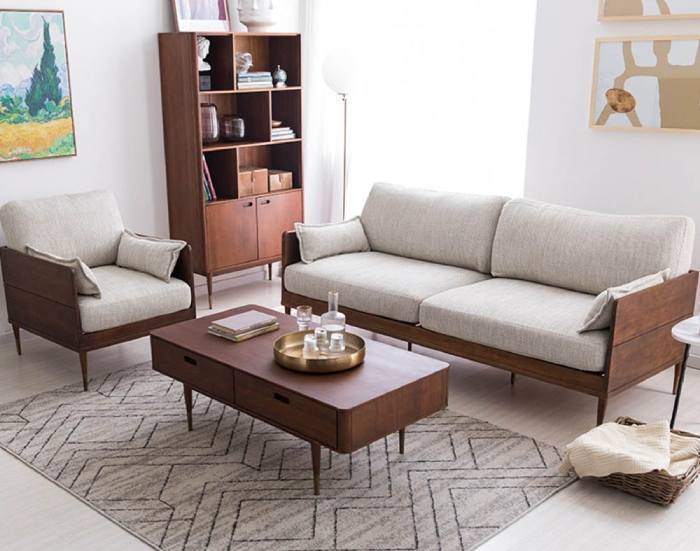 Sofa gỗ dưới 5 triệu thiết kế đơn giản, tiết kiệm diện tích căn phòng
