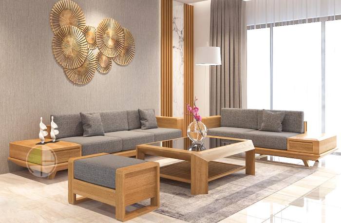Ghế sofa gỗ sồi Nga được nhiều người tin dùng