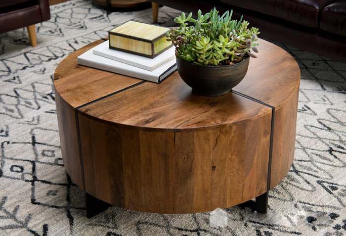 Bàn sofa tròn thiết kế hiện đại được sử dụng phổ biến hiện nay