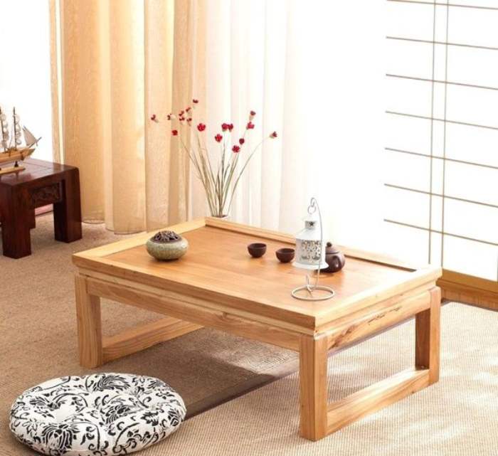 Mẫu bàn trà kiểu Nhật Bản truyền thống