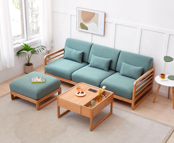 Ghế sofa gỗ sồi Nga mang vẻ đẹp thanh lịch
