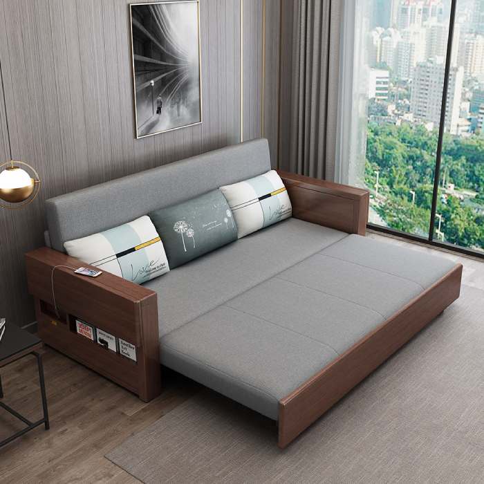 Mẫu ghế sofa kéo ra thành giường được nhiều gia chủ tin dùng