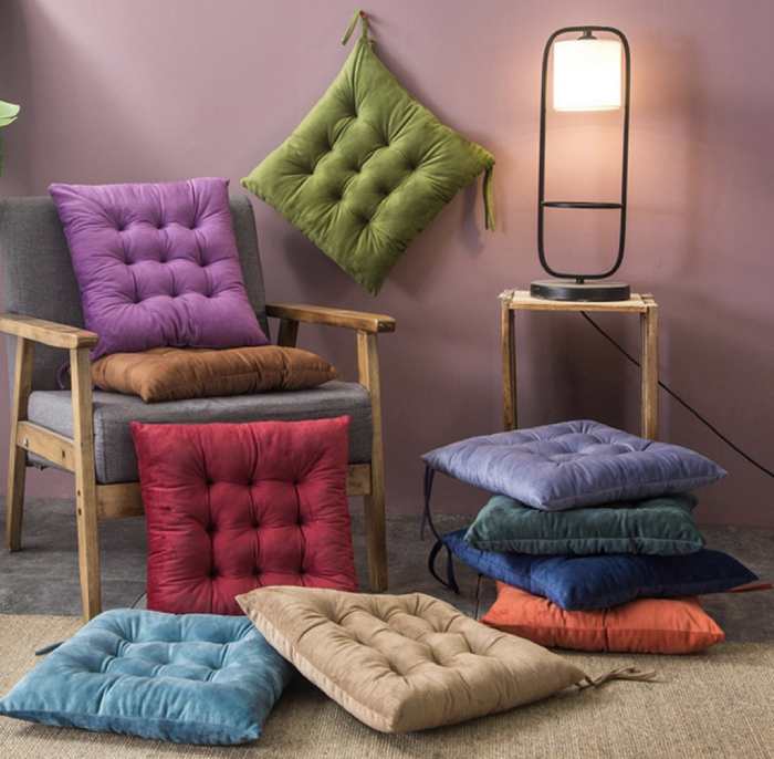 Mẫu nệm lót kích thước nhỏ có nhiều màu sắc