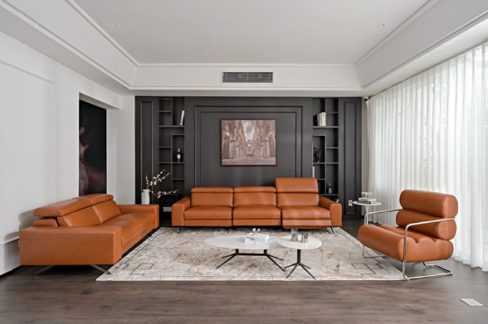 Mẫu ghế màu nâu thiết kế tối gian theo phong cách Ý