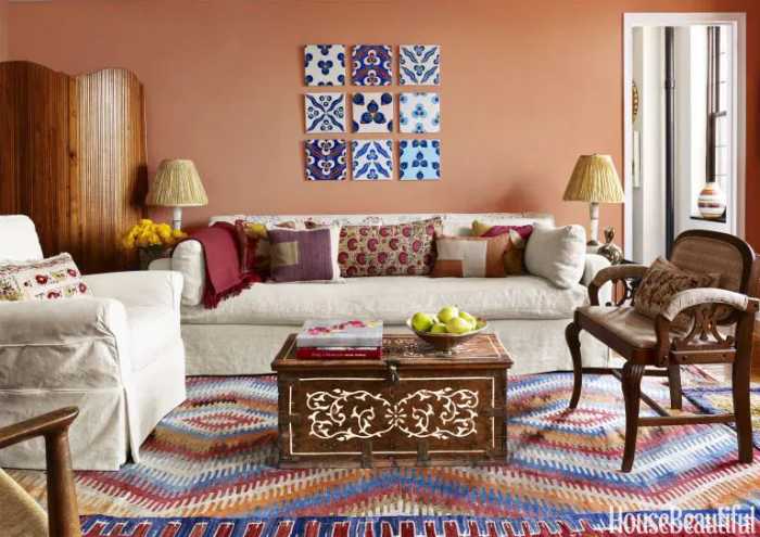 Phong cách thiết kế sofa theo Bohemian với nhiều hoa văn mới lạ độc đáo