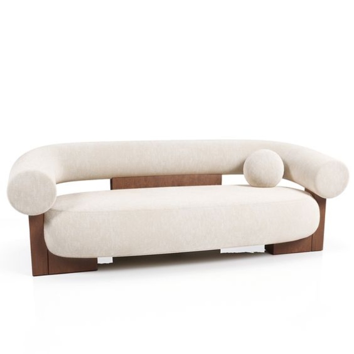 Mẫu sofa gỗ óc chó giá rẻ, thiết kế hiện phá cách