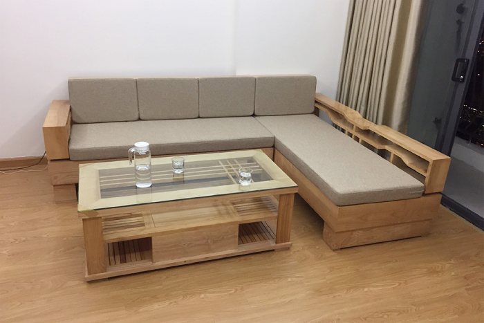 Mẫu sofa góc chữ L được nhiều gia đình sử dụng