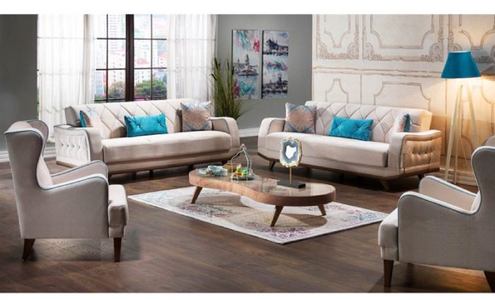 Chiếc sofa nỉ Paris đậm chất tân cổ điển