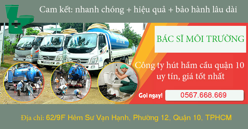 Công ty hút hầm cầu tại Quận 10 - TPHCM
