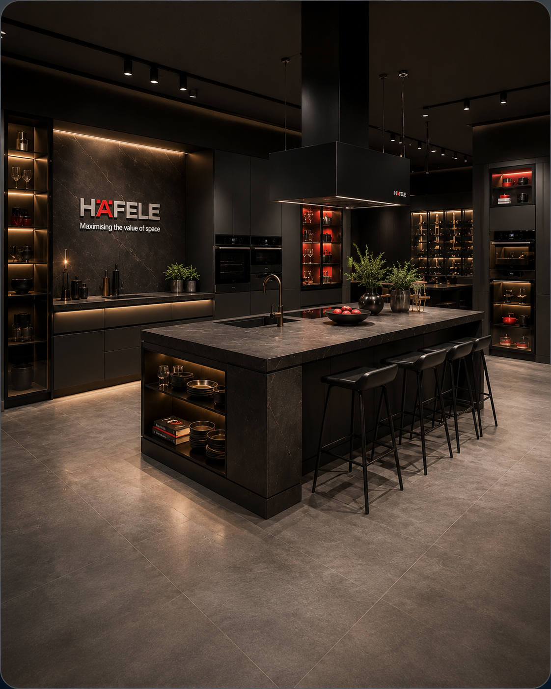 Showroom Häfele Việt Nam - Nội Thất Bếp Hồng