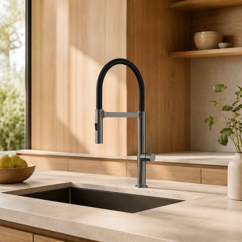 Vòi bếp Häfele HT24-SH1F527 màu Titan mã 570.85.451