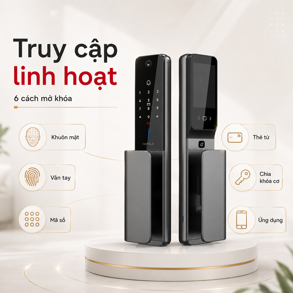 Nhiều phương thức mở khóa trên Häfele Horizon PP2501W