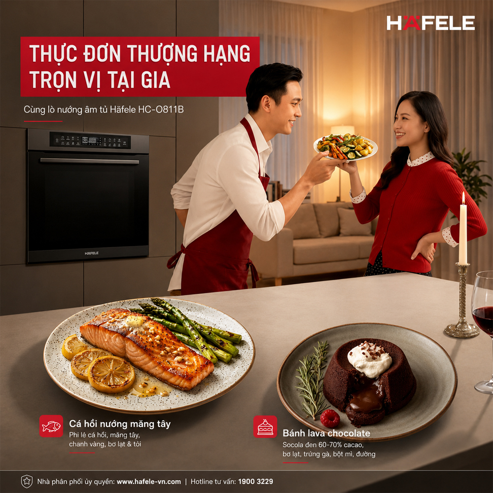 Lò nướng âm tủ Häfele HC-O811B 81 lít mã 495.10.035