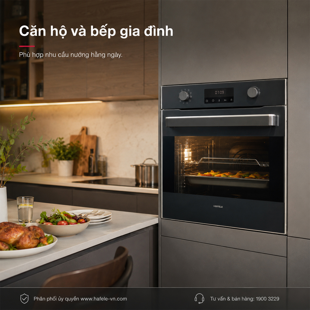Häfele HO-KT60A9 trong căn bếp gia đình hiện đại
