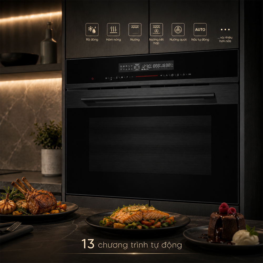 13 chương trình tự động của lò Häfele HCO-8T50A