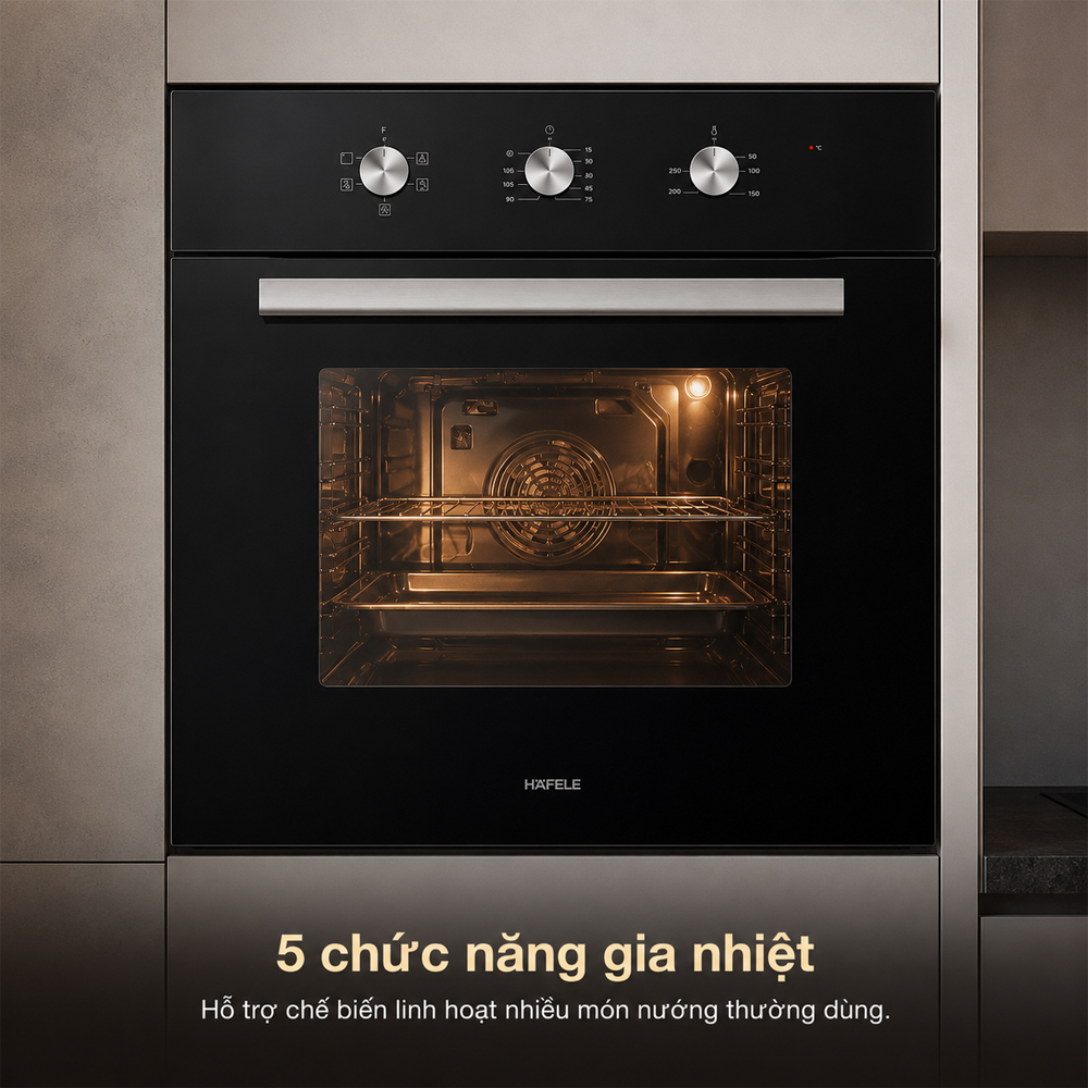 5 chức năng gia nhiệt của lò Häfele HO-2K65A