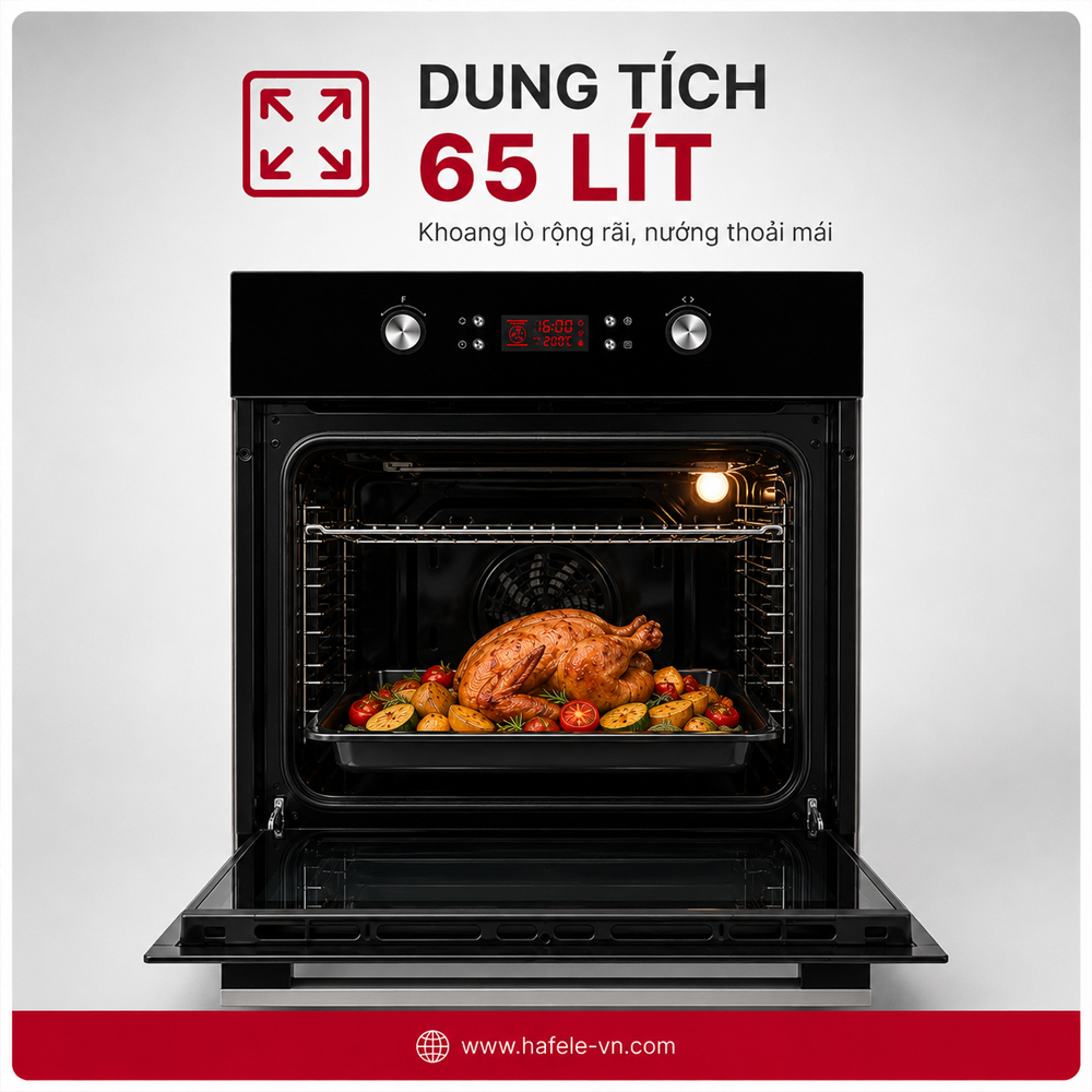 Khoang lò Häfele HO-2KT65A dung tích 65 lít