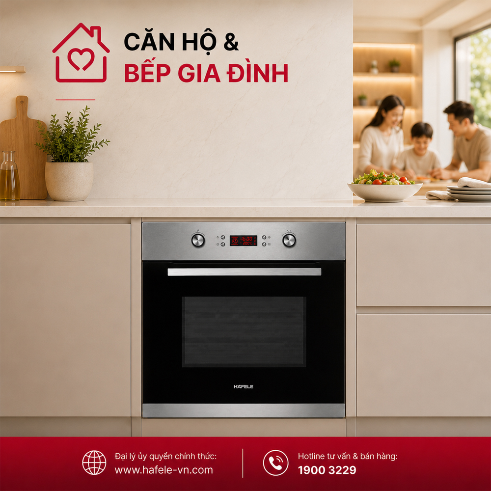 Häfele HO-4KT70A trong căn bếp gia đình hiện đại