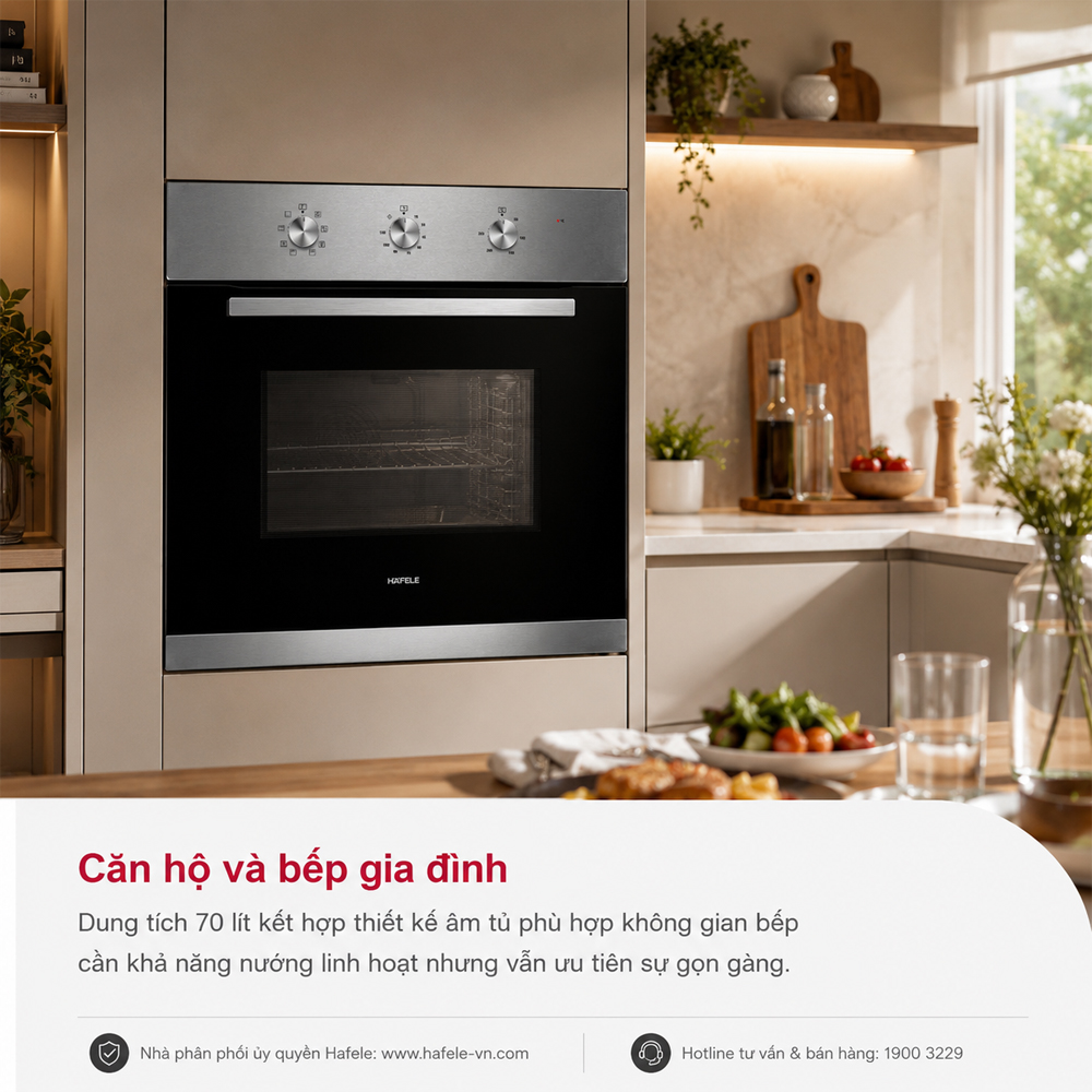Häfele HO-4K70A trong căn bếp gia đình hiện đại