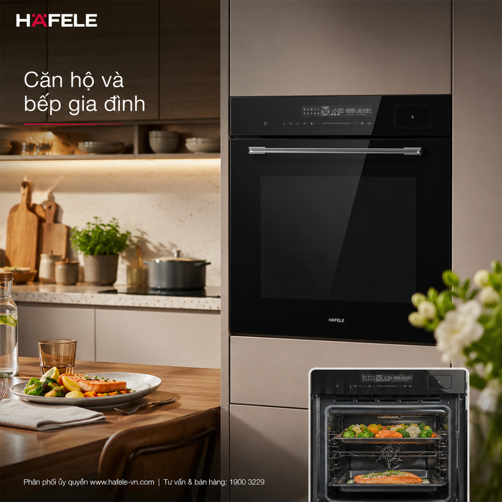 Häfele HSO-8T72A trong căn bếp gia đình hiện đại
