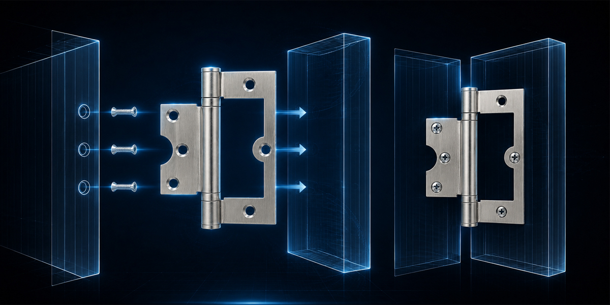 Bản lề âm dương Häfele 926.22.103 lắp nổi không cần phay rãnh