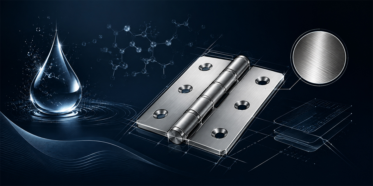 Bề mặt inox 316 của bản lề Häfele 926.98.060