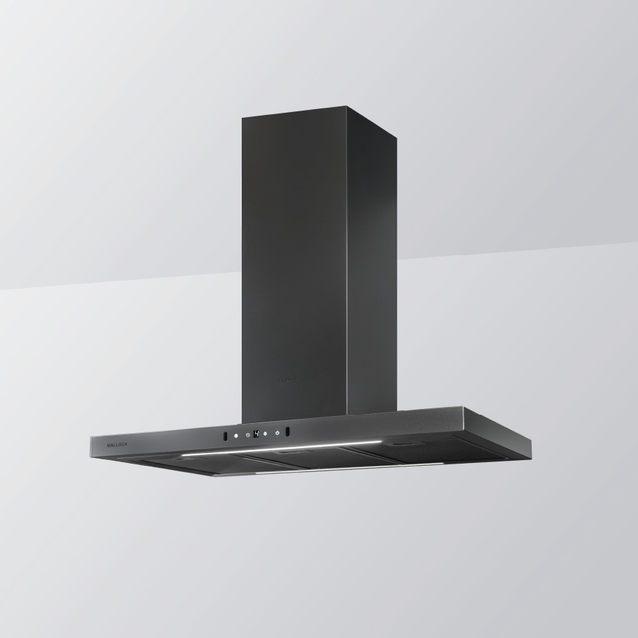 Máy hút mùi gắn trần đảo Malloca MH9058 Aura Black