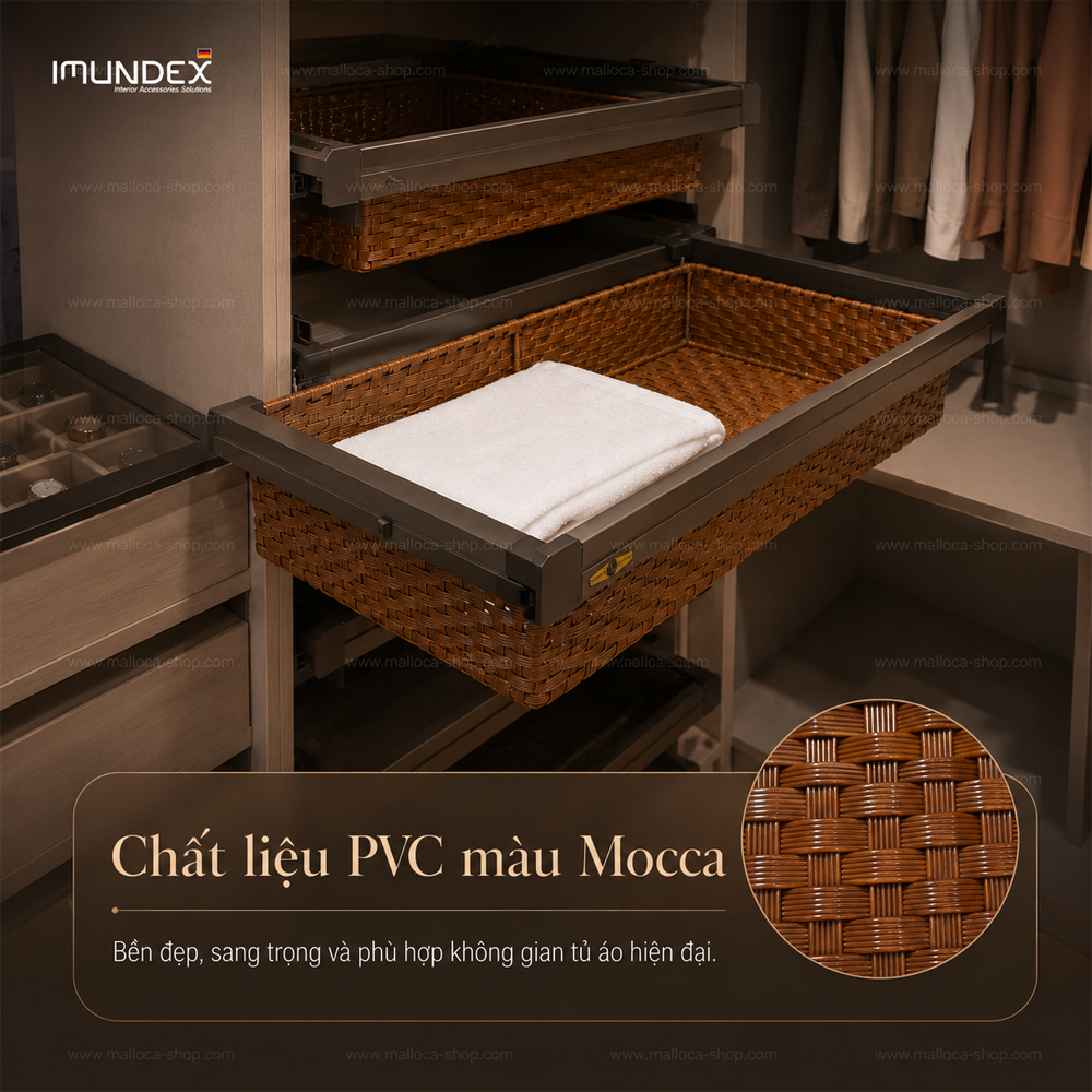 Chất liệu nhựa PVC và nhôm