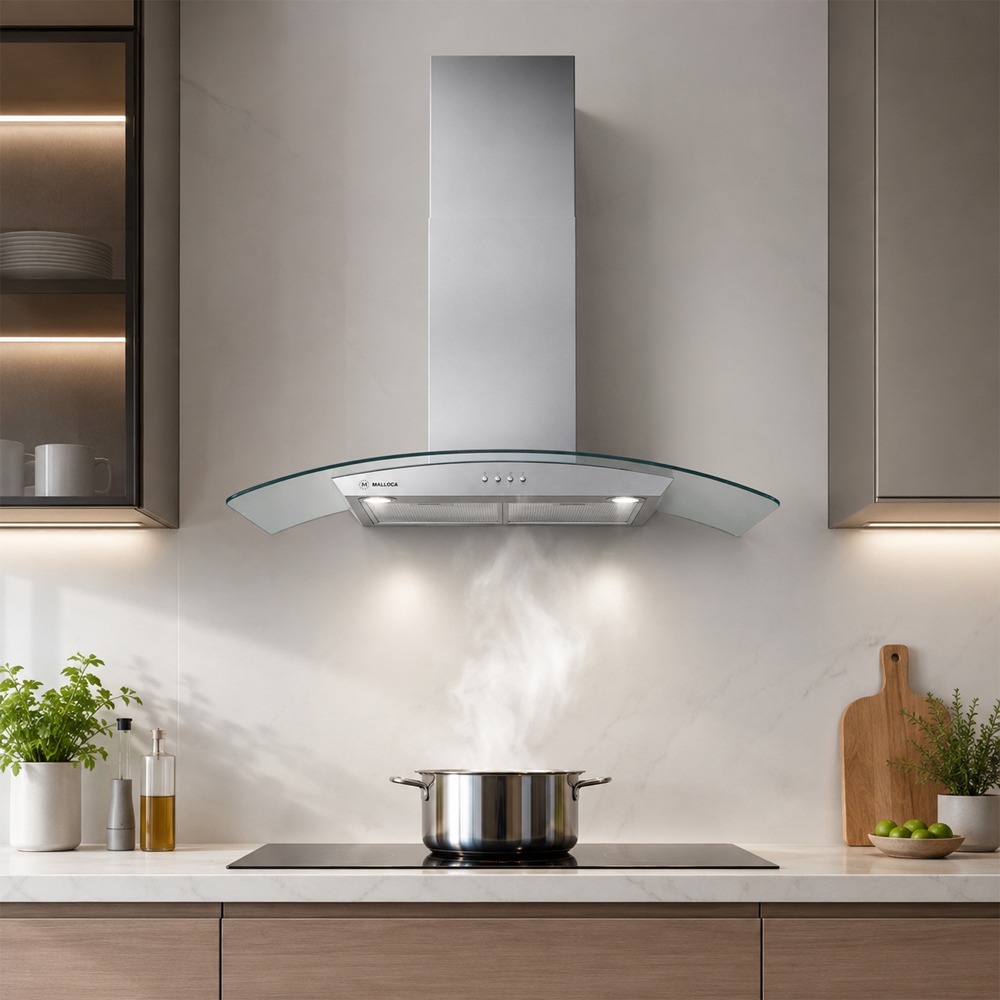 Máy hút mùi áp tường Malloca DELTA K890V 90cm