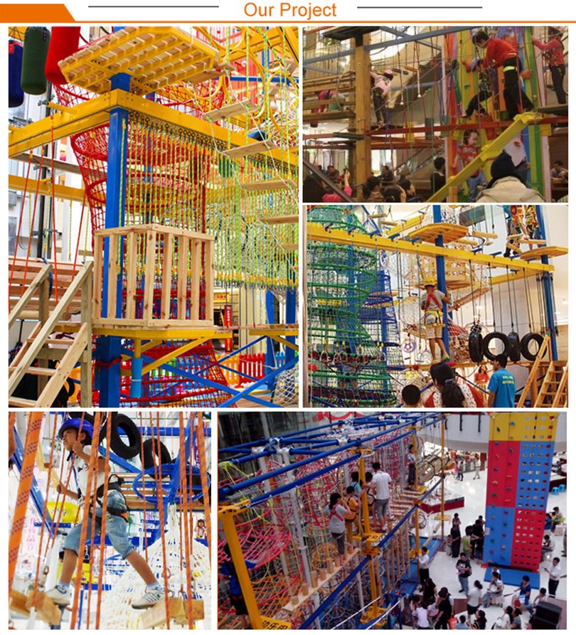 Khu vui chơi thử thách trên cao Ninja thách thức bản lĩnh, kích thích sự dũng cảm, gan dạ của trẻ