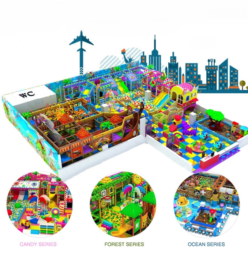 Khu vui chơi trong nhà với nhiều màu sắc, đa dạng trò chơi