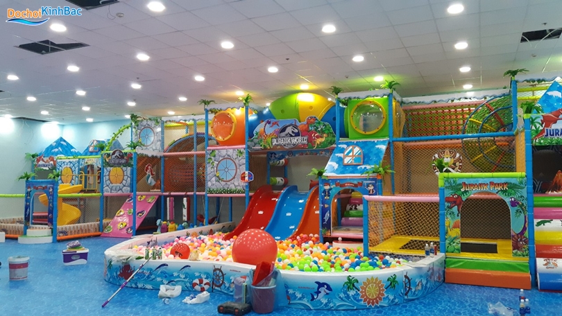 Toàn cảnh khu vui chơi vừa hoàn thành công tác thi công