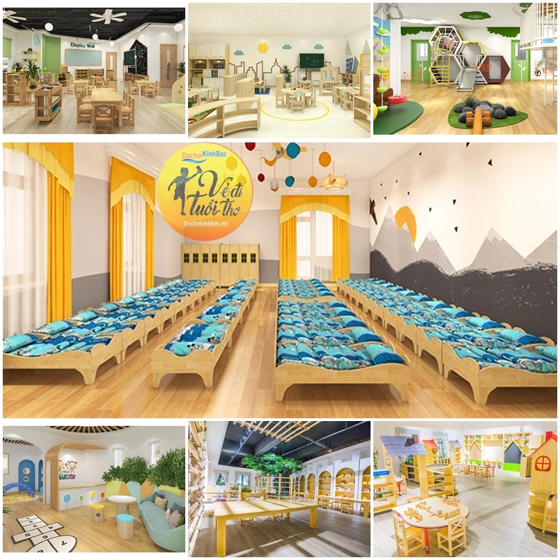 Thiết bị mẫu giáo trong nhà hiện đại