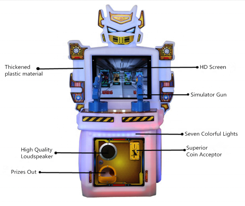 Máy game bắn súng transformer GTE21