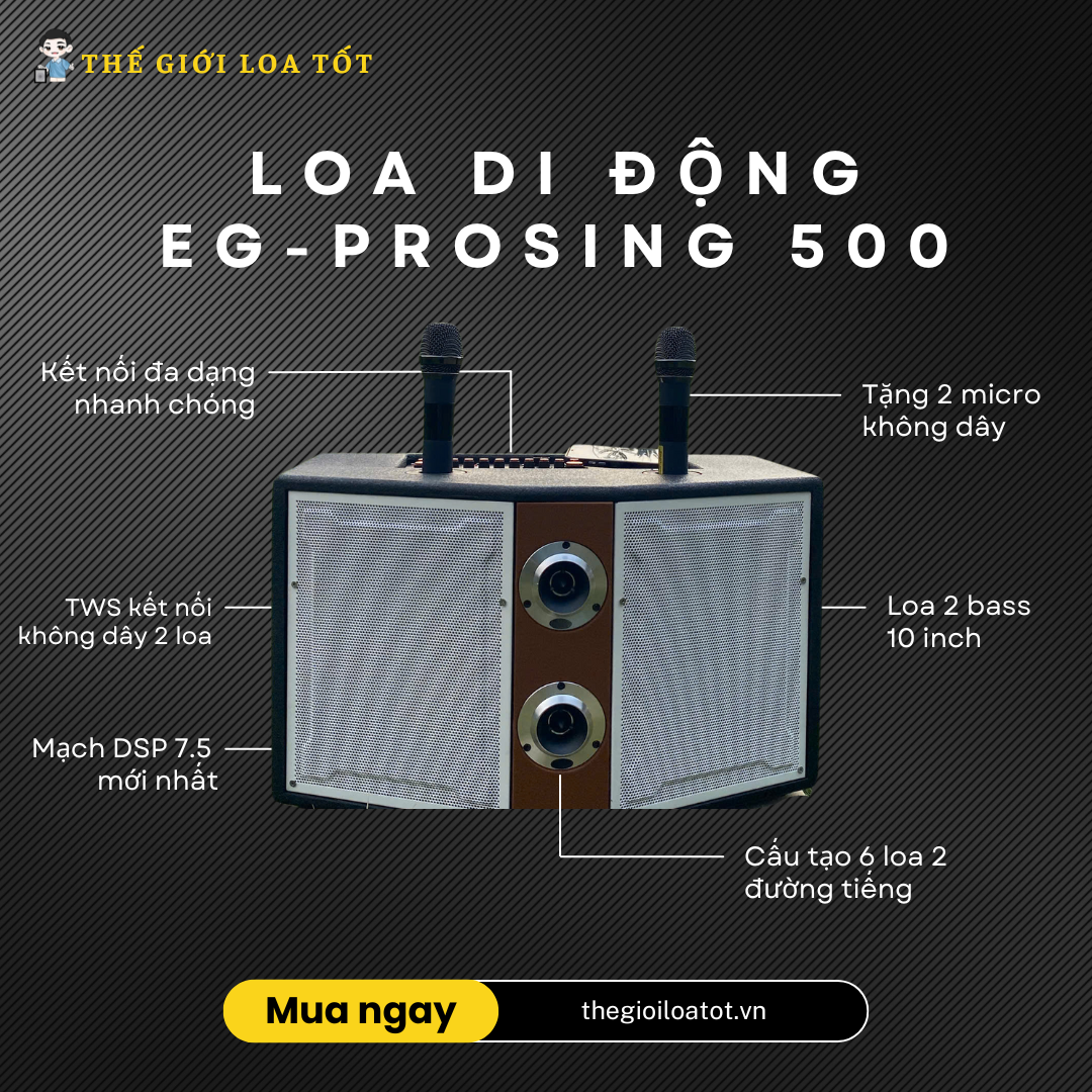 Tính năng góc phủ âm rộng