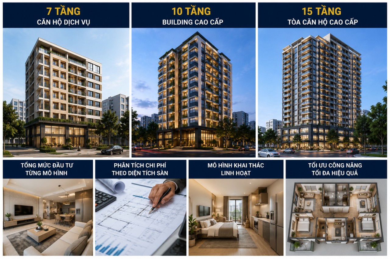 Dự Toán Chi Phí Xây Tòa Căn Hộ Cao Cấp Theo Quy Mô