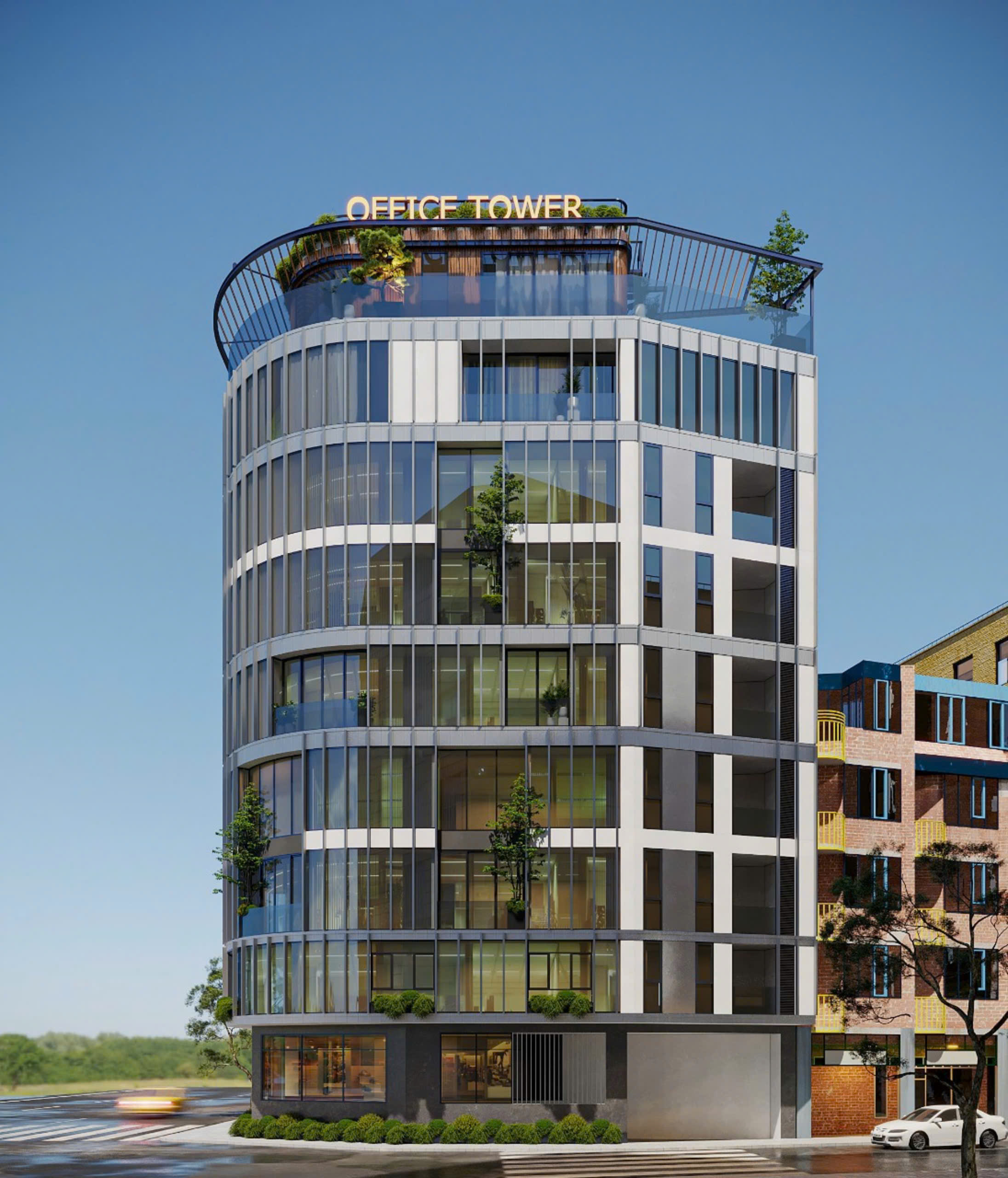 Xây Dựng Minh Việt thiết kế thi công tòa nhà 135 Đội Cấn- Ba Đình- Hà Nội 2