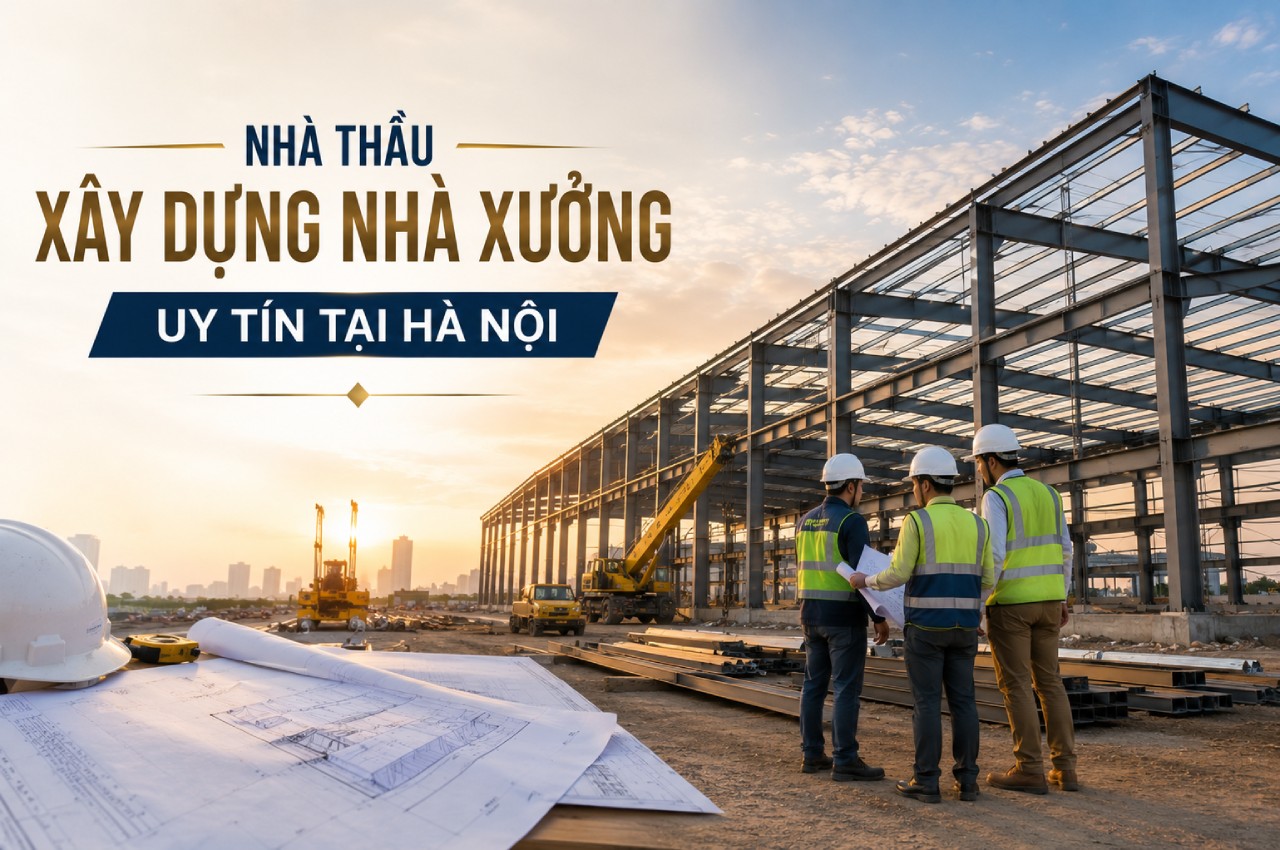 Nhà thầu công ty xây dựng nhà xưởng uy tín tại Hà Nội