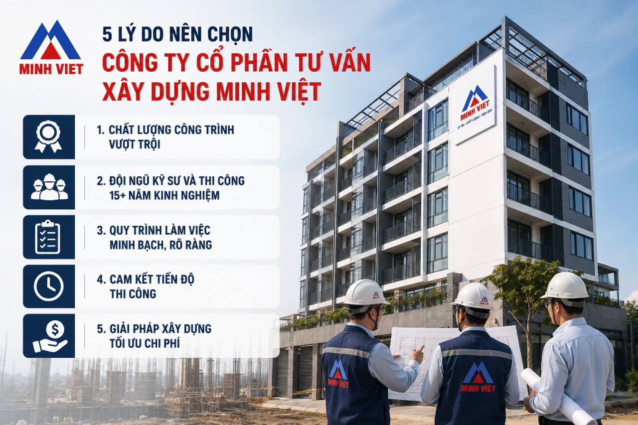 5 Lý Do Nên Chọn Công Ty Cổ Phần Tư Vấn Xây Dựng Minh Việt