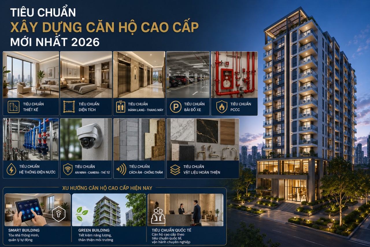 Tiêu Chuẩn Xây Dựng Căn Hộ Cao Cấp Mới Nhất 2026